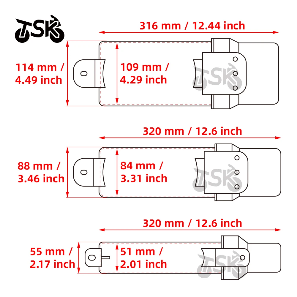 Universal Motorcycle Tool Tube Accessories Waterproof Gloves Storage Box For BMW For Honda For YAMAHA For Kawasaki - view 5