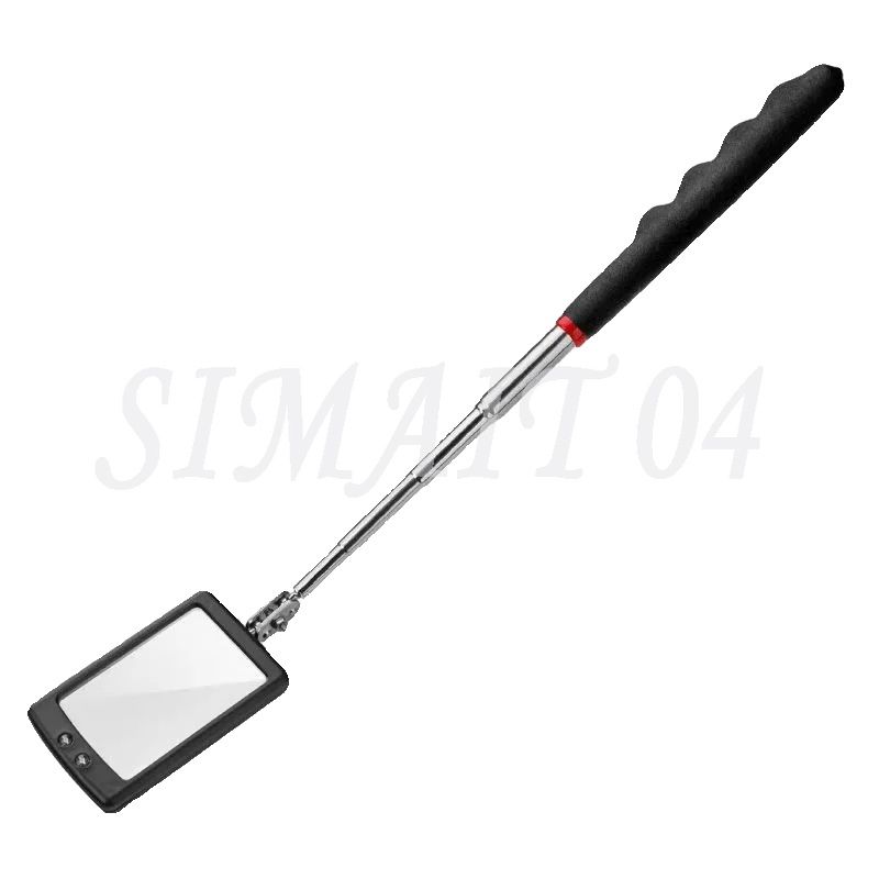 Underbody Inspection Mirror, Universal Folding Telescopic LED Lamp for Auto Repair Welding Detection