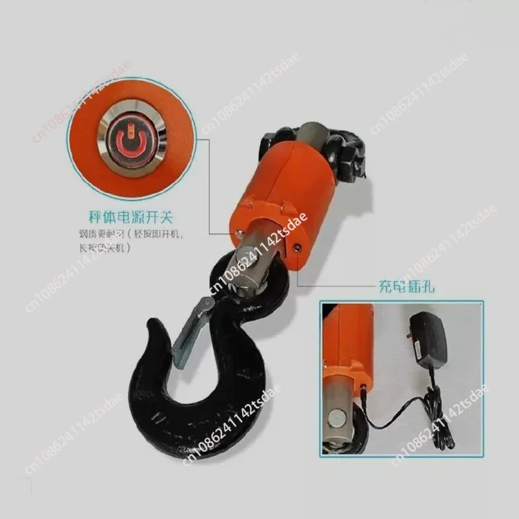 Small Electric 3T/ 5T/10T Wireless Electronic Crane Scale Wireless Printing Crane Scale Hook Called Driving Scale
