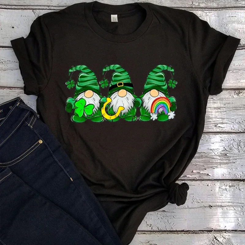 St Patricks Day Gnome Shirt Shamrock Aesthetic Clothes Patricks Day Shirt Patricks Day Gnome Tee Family Matching Shirt Vintage M