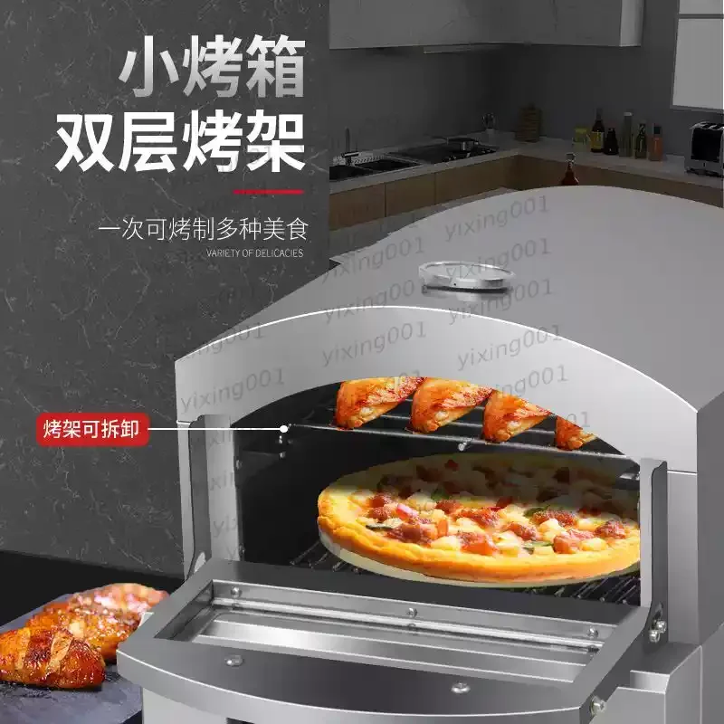 Stainless Steel Pizza Oven Gas & Electric Commercial Household Pizza Baking Box