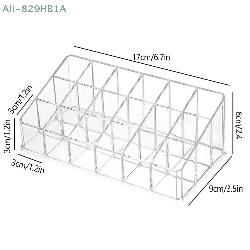 Acrylic Lipstick Storage Box Makeup Brush Display Rack Eyebrow Pencil Storage Rack Cosmetic Sorting Box Desktop Organization