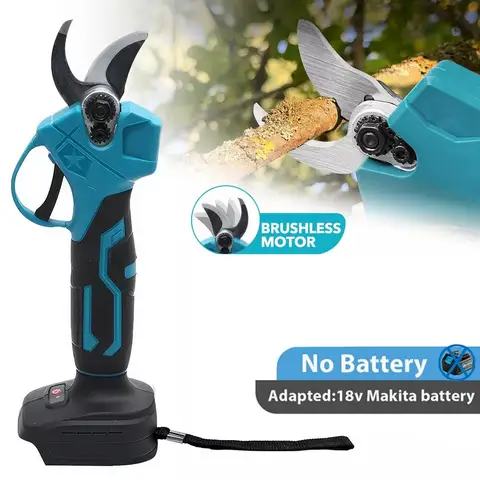 브러시리스 전기 가지 치기 가위 정원 도구 배터리 Pruner 무선 전기 정원 가위 과일 나무 맞는 Makita 18V 배터리
