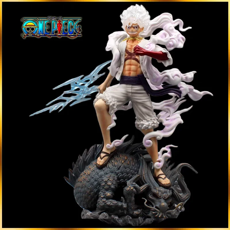 

34cm One Piece Luffy Gear 5 Anime Figure Nika Joyboy Pvc Action Figurine Statue Collectible Model Doll Decoration Toys Kids Gift