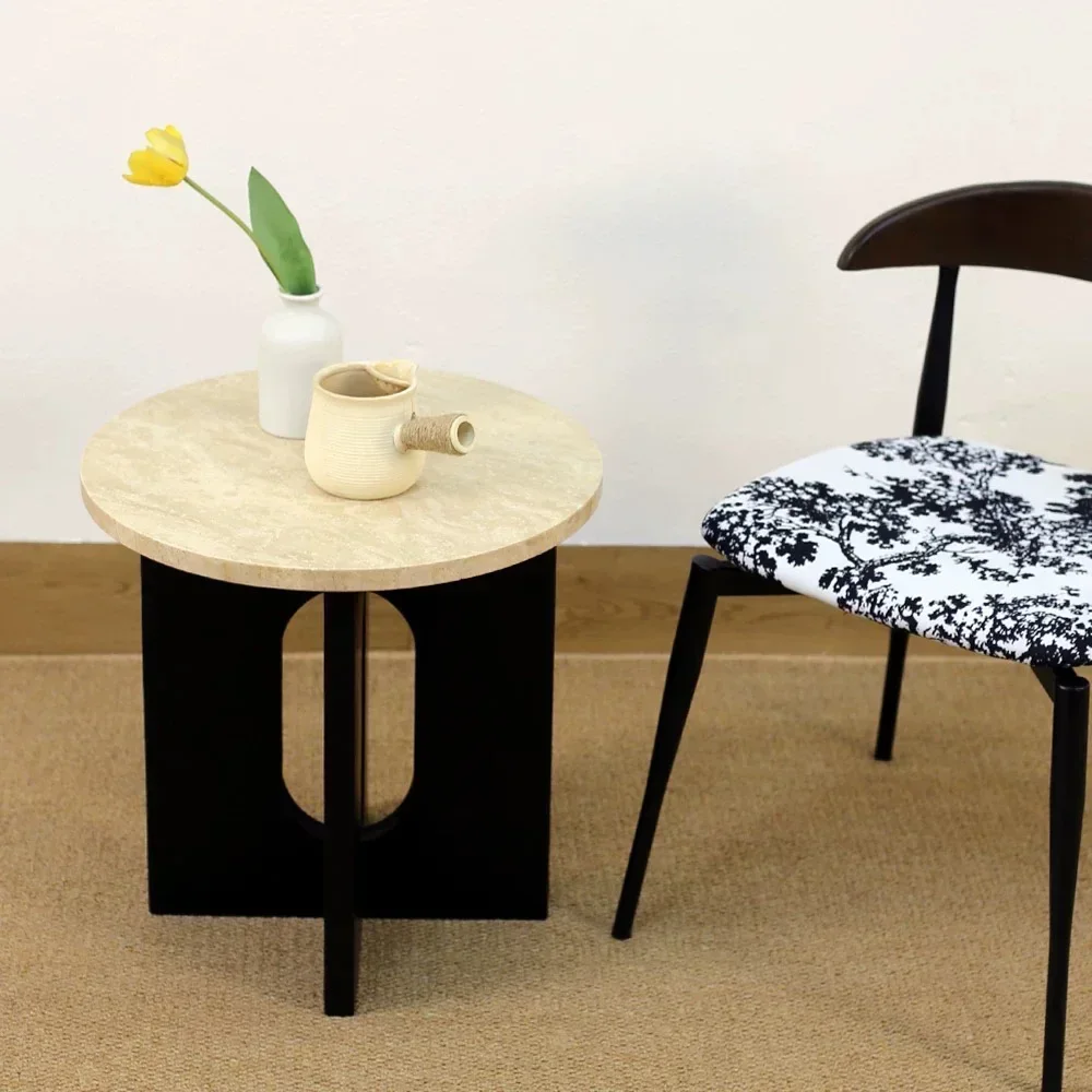 l Modern Living Room Sofa Side Table Wooden Side Table Dining Room Round Solid Wood Table For Home Furniture