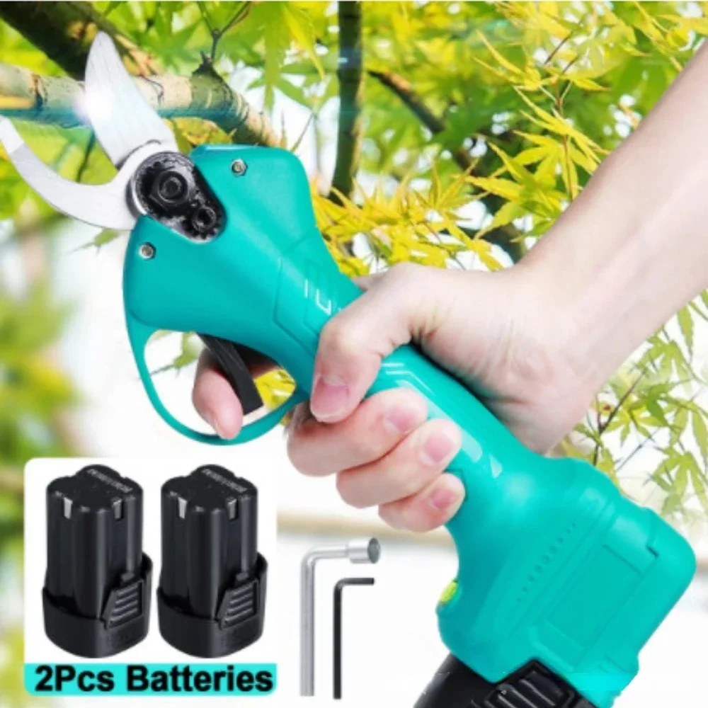 16.8V Cordless Electric Shear Pruner Brushless Efficient Garden Scissor Bonsai Pruning Tree Branches Cutter with Makita Battery