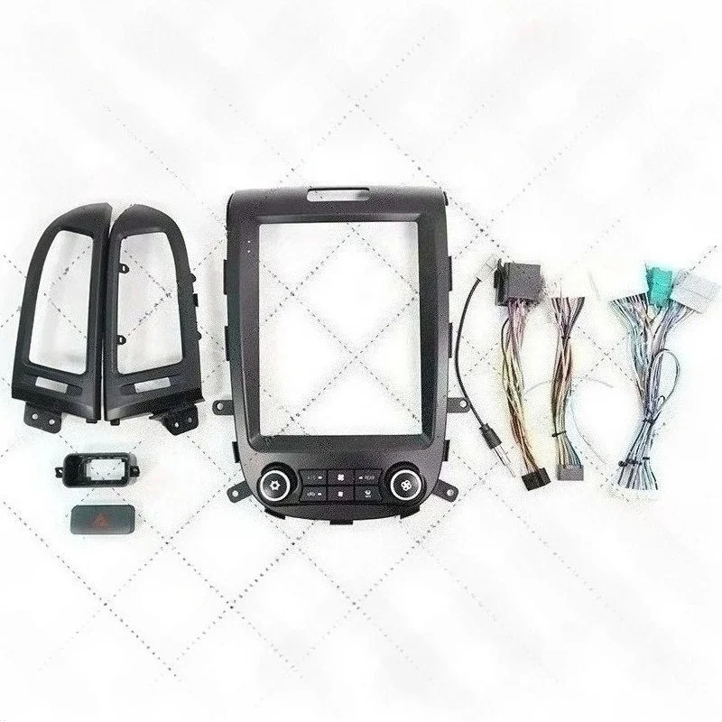 Meihua Tesla Car DVD Facial Frame for Santa Fe 2006-2012 Radio Audio Video With Wire Harness and Canbus Android
