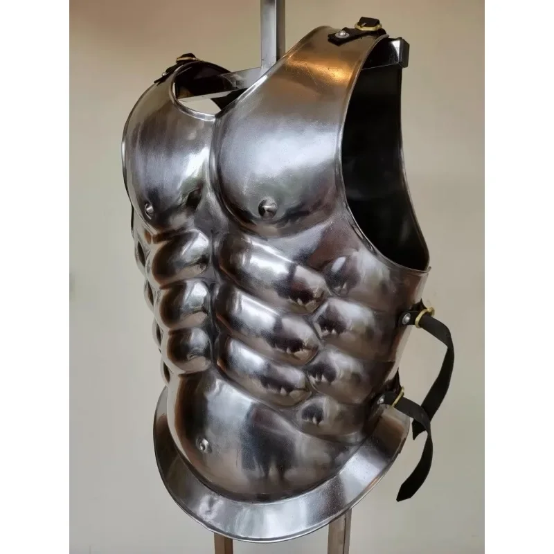 

Greek muscle cuirass; Roman armor; classical ancient plate armor; Spartan steel cuirass; mailbag.