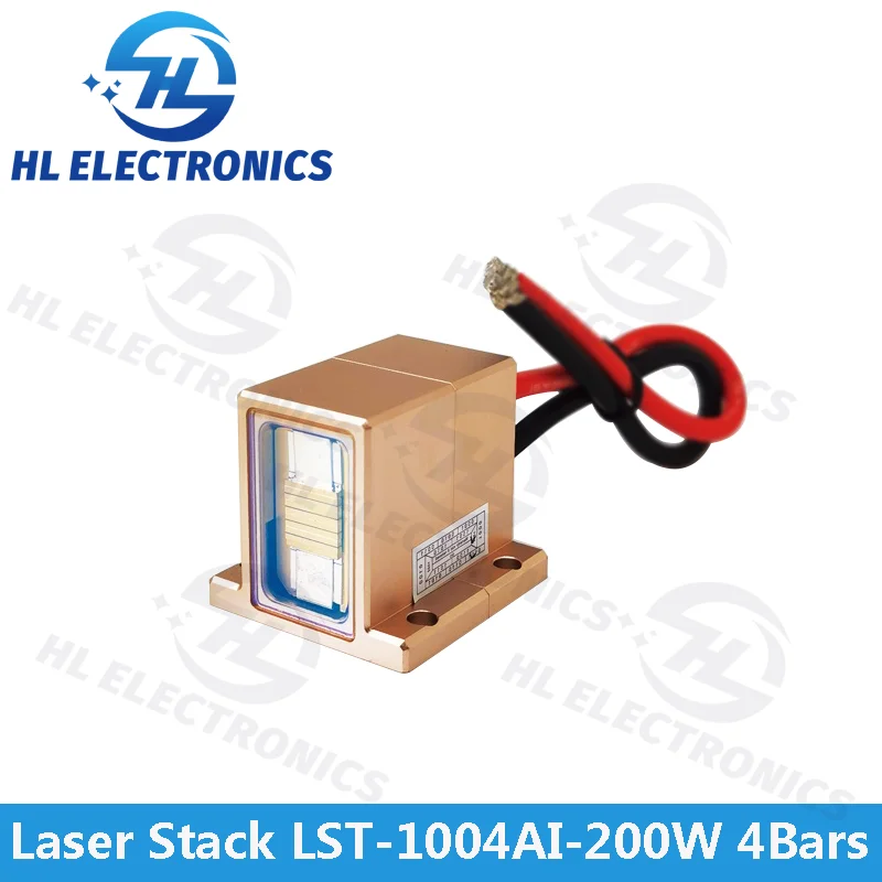 LST-1004AI Macro Channel Diode Laser Stack As Output Power 200W / Total 4 Bars / Each Bar 50W / Guarantee 10 Millions Shooting