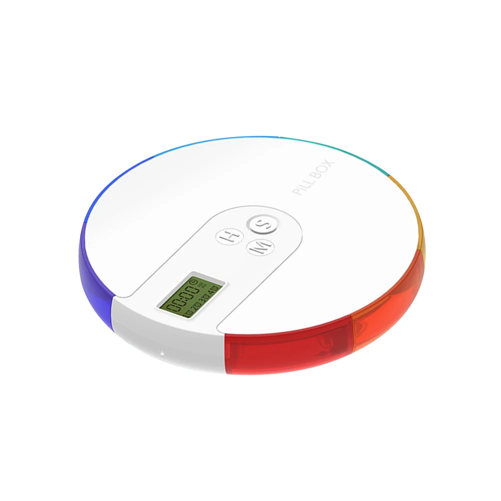

Smart Pill Box Timer Alarm Reminder Digital Electronic Organizer Portable Medication Tracker For Home Office Outdoor