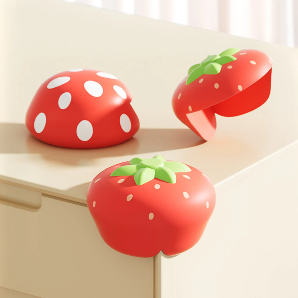 Table Corner Protective Cover Silicone Edge Protector Super Soft Child Edge Protector Strawberry Table Corner Protectors For Hom