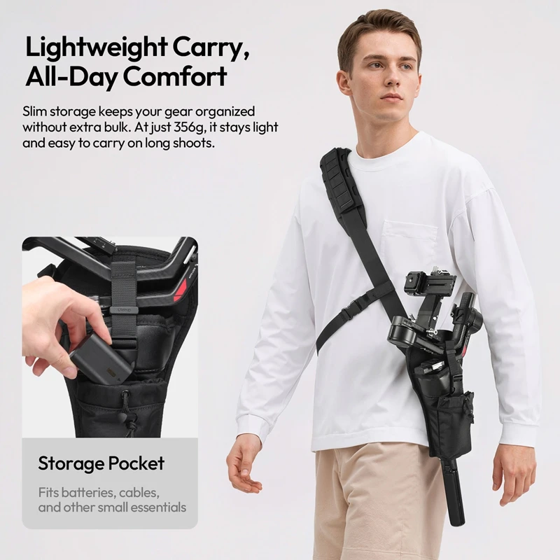 Ulanzi CB01 – uchwyt do mocowania stabilizatora kamery, kompatybilny z modelami DJI RS 3 Mini / RS 3 / RS 4 Mini / RS 4 Pro. Wytrzymały uchwyt do stabilizatora kamery, idealny do fotografii. — zdjęcie produktu 6