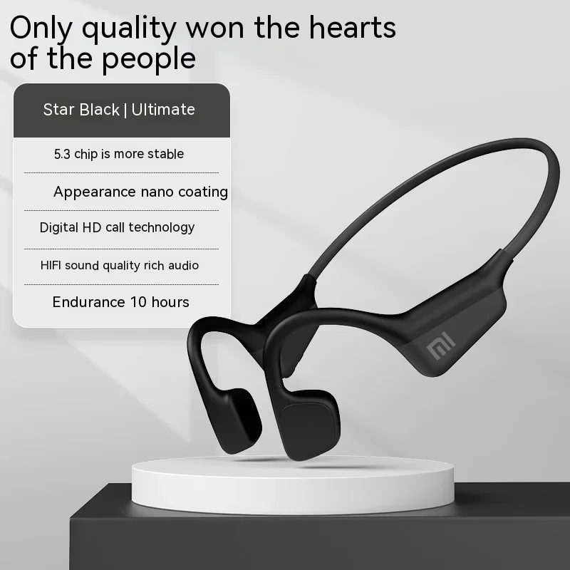 XIAOMI Mijia A20 Bone Conduction Neckband Wireless Earphones Bluetooth Headphones Sports Over Ear Headset With Mic Stereo Earbud 