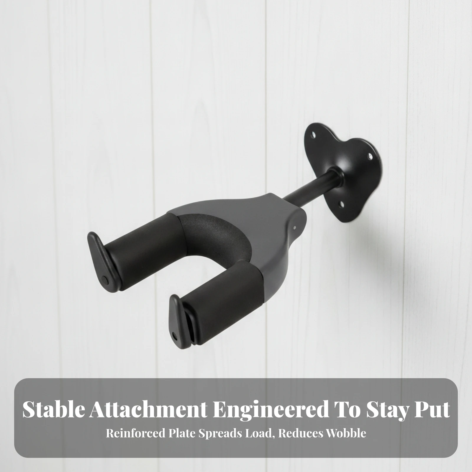 Guitar Hanger with Gravity Lock Self-Locking Guitar Wall Mount Hanger Space-Saving Padded for Guitarists, Home Studio
