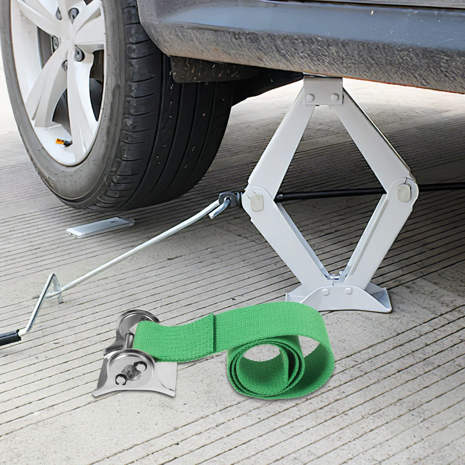 Chave de cinta de filtro de óleo resistente, banda de lona antiderrapante, ferramenta de remoção eficiente de aço inoxidável para motocicletas e carros