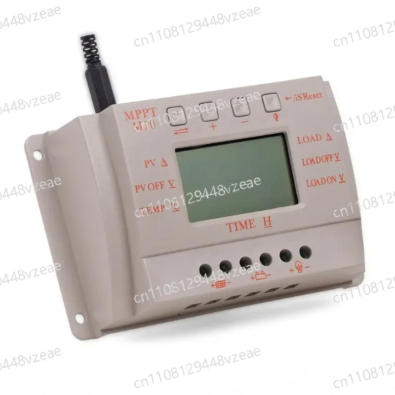 Solar Charge and Discharge Controller Solar Panel Battery Regul Excellent MPPT 12V 24V Automatic Recognition 10A LED LCD Display