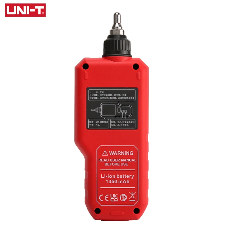 UNI-T Handheld Vibration Tester UT311A  0.1-199.9m/s² Vibrometer Acceleration Velocity Vibration Analyzer Digital LCD TFT Screen