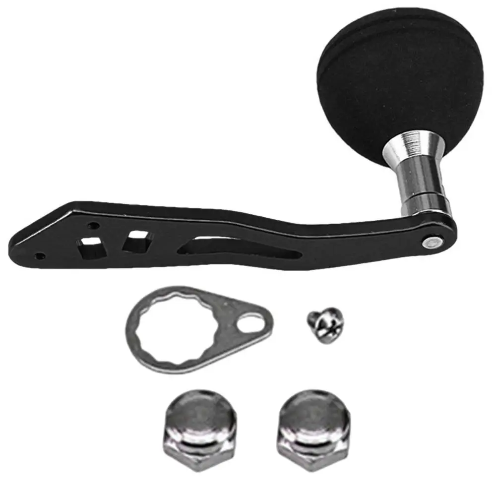 For Veedooca Fishing Gear Accessory Aluminum Alloy Handle Replacement EVA Knob Baitcasting Drum Reel Lightweight Stability
