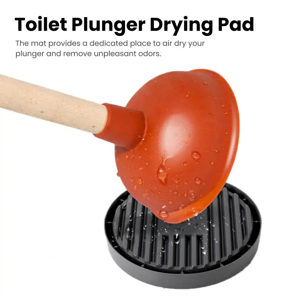 Toilet Plunger Drying Mat Bathroom Organizers Toilet Plunger Holder Restroom Organizer Supplies Pads for Toilet Sink Plungers