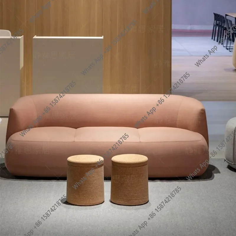 Yy Nordic Creative Design Sense Modeling Light Luxury Sofa Apartment Small Apartment Exhibition Hall Negotiation Reception Sofa