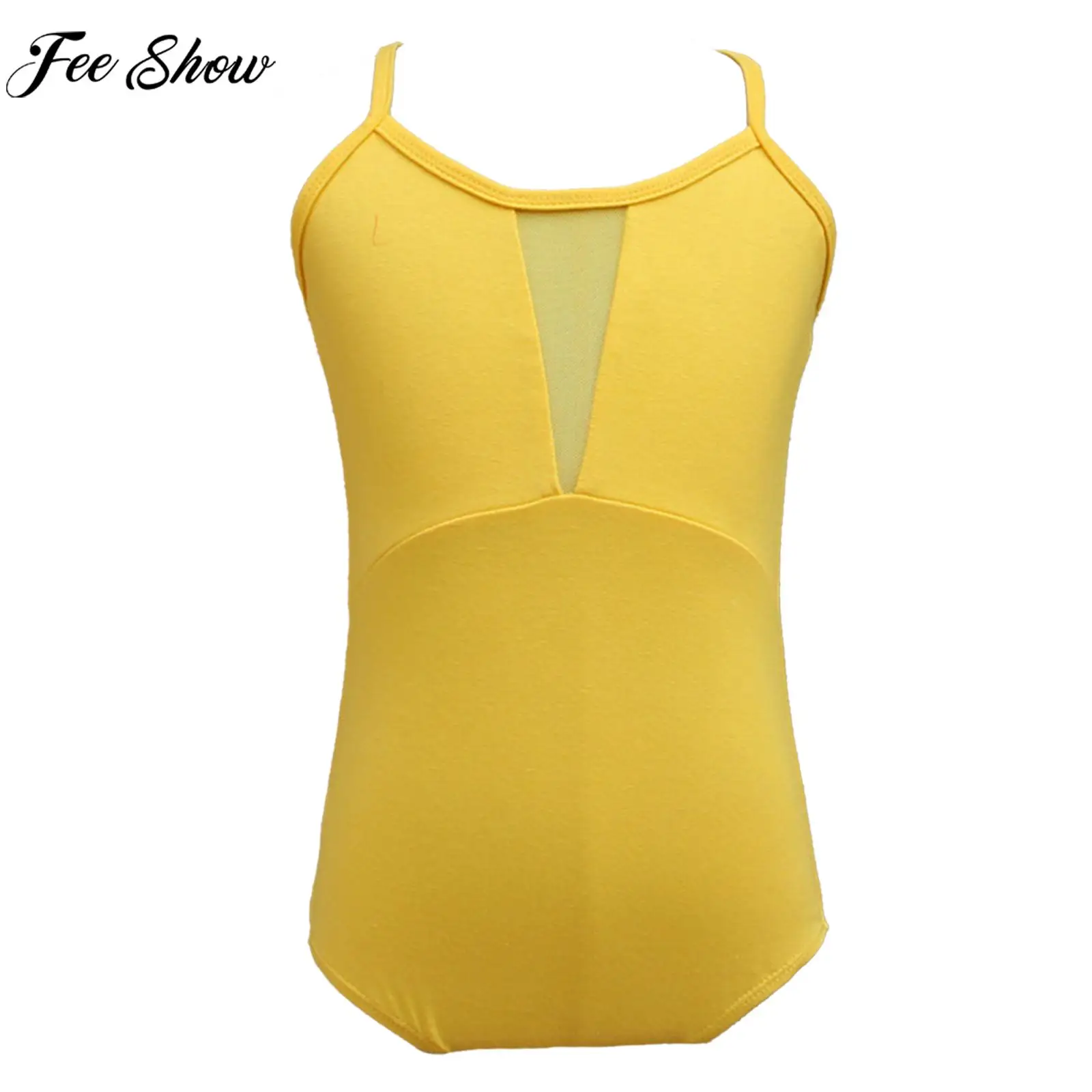 Kids Girls Sleeveless Ballet Dance Gymnastics Leotards Hollow Criss Cross Back Bodysuit for Dancing Class Training Performance