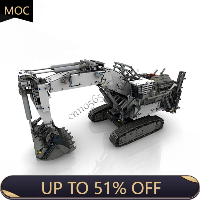 

4149 PCS MOC City Engineering Heavy Duty Excavator Model Technology Building Block Creative Children Toys Popular Christmas Gift