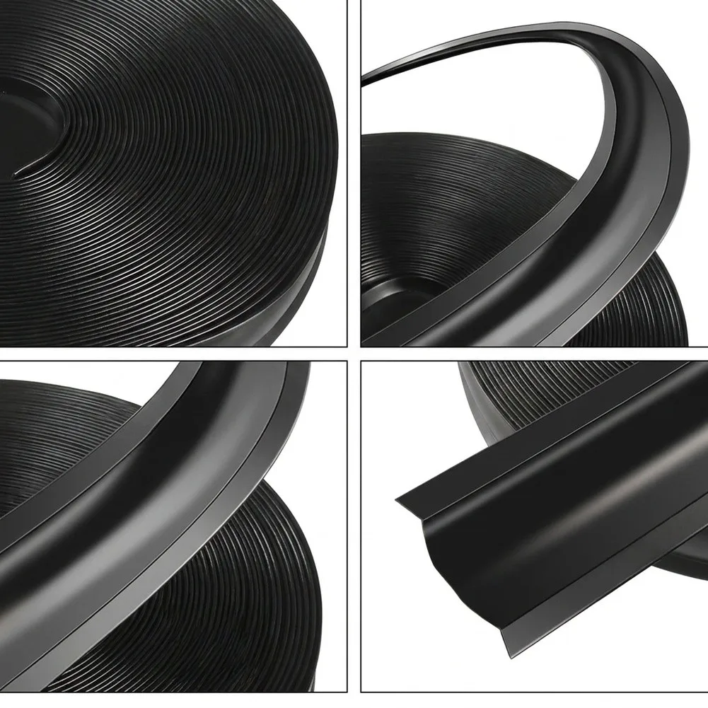 TPE Trim Seal Strip 30.5m Cuttable Dustproof Weatherstrip for RV and For Camper Slot-Type Water Diversion Seal