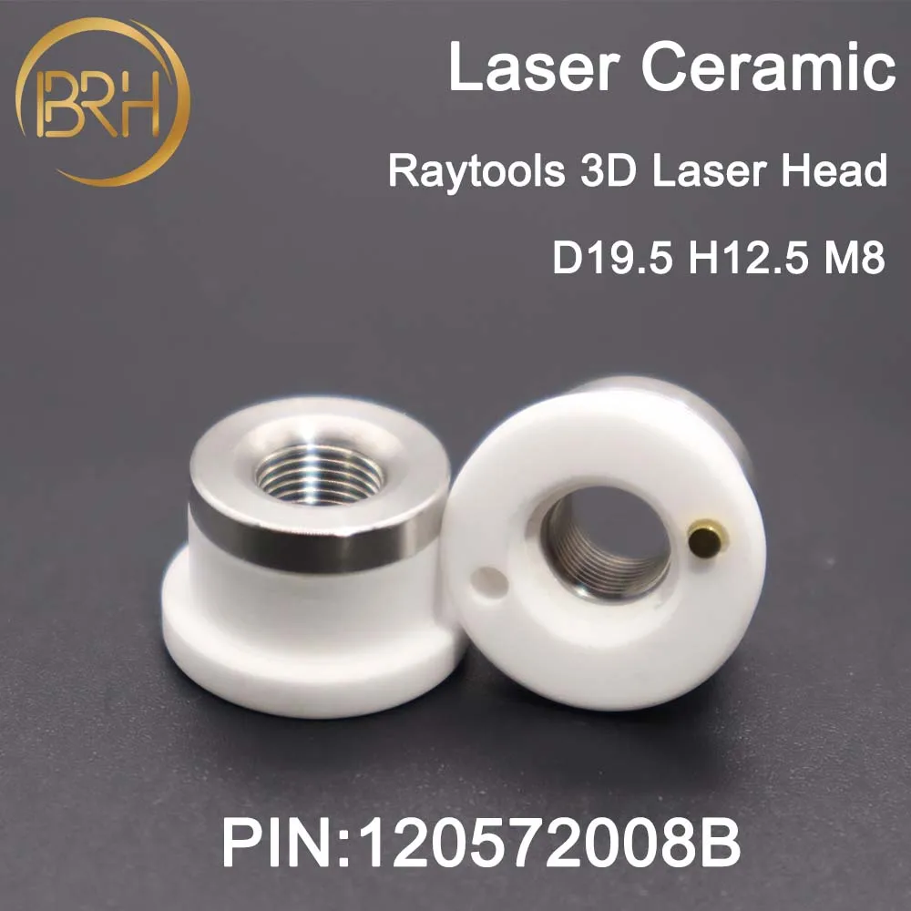 Rraytools 3D Laser Ceramic 120572008B for Raytools Laser Head Nozzle Holder M8 D19.5 BT210S BM240S BM109 BM111 Laser Head