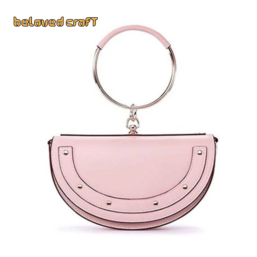 BelovedCraft-Leather Bag Pattern Making with Acrylic Templates for Shoulder crossbody bag half-moon bag