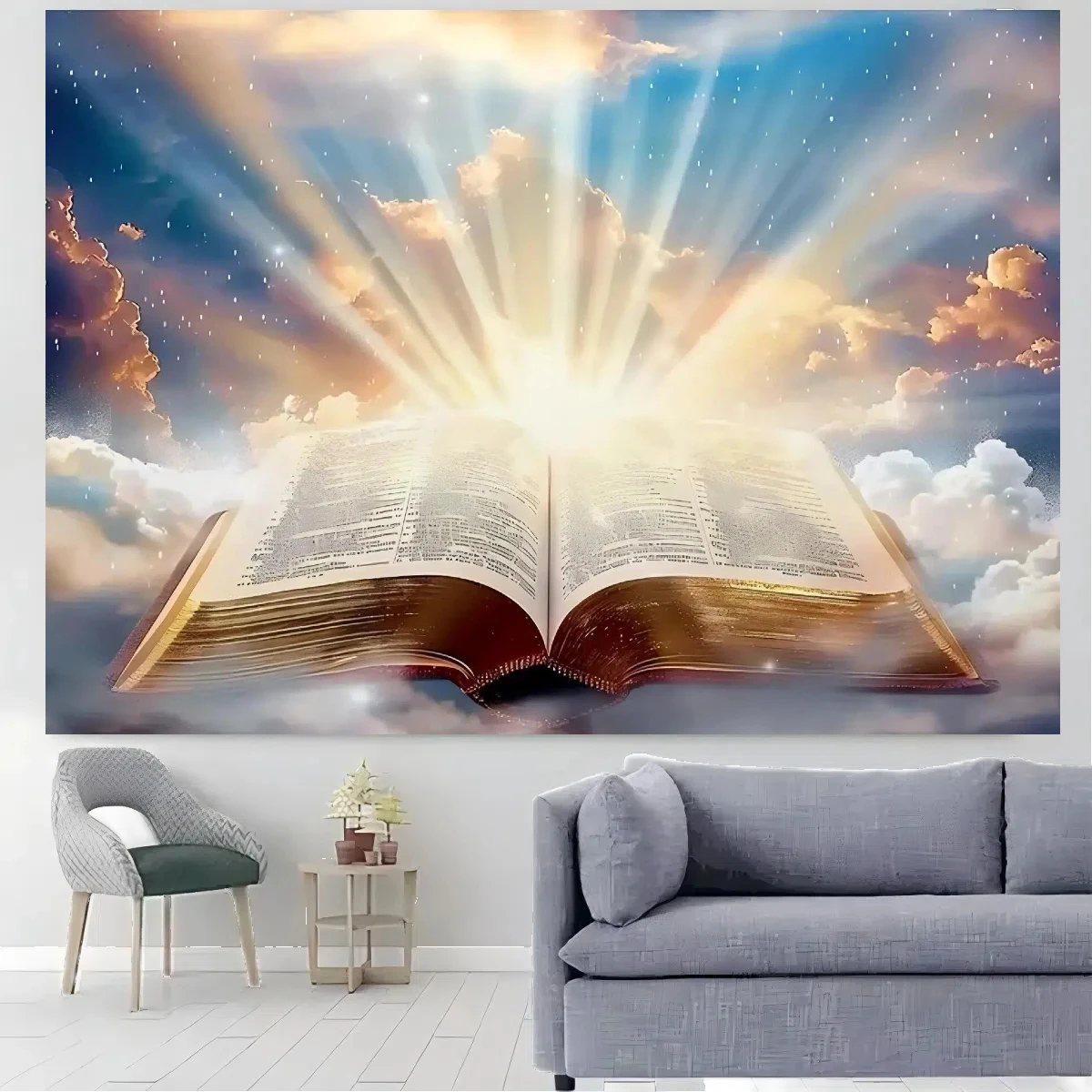 1pc Bible Background Church Background Light of Wisdom Dim Sunset Jesus Christ Bible Video Background Easter Background Bible Sc