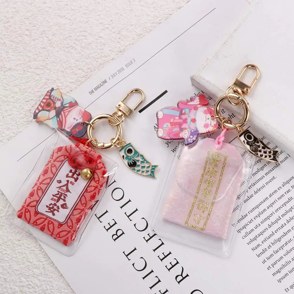 Night Owl Bag Charm Mobile Accessories Key Holder Fortune Lucky Cat Keychain Maneki Neko Key Chain Key Rings Keyring Ornaments