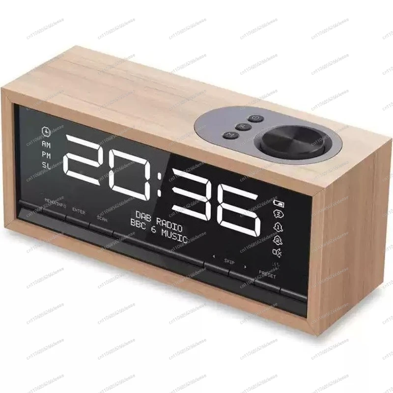 DAB+ FM Bluetooth 5.0 Radio Multifunctional Wireless Charging Alarm Clock Speaker High End Home Audio