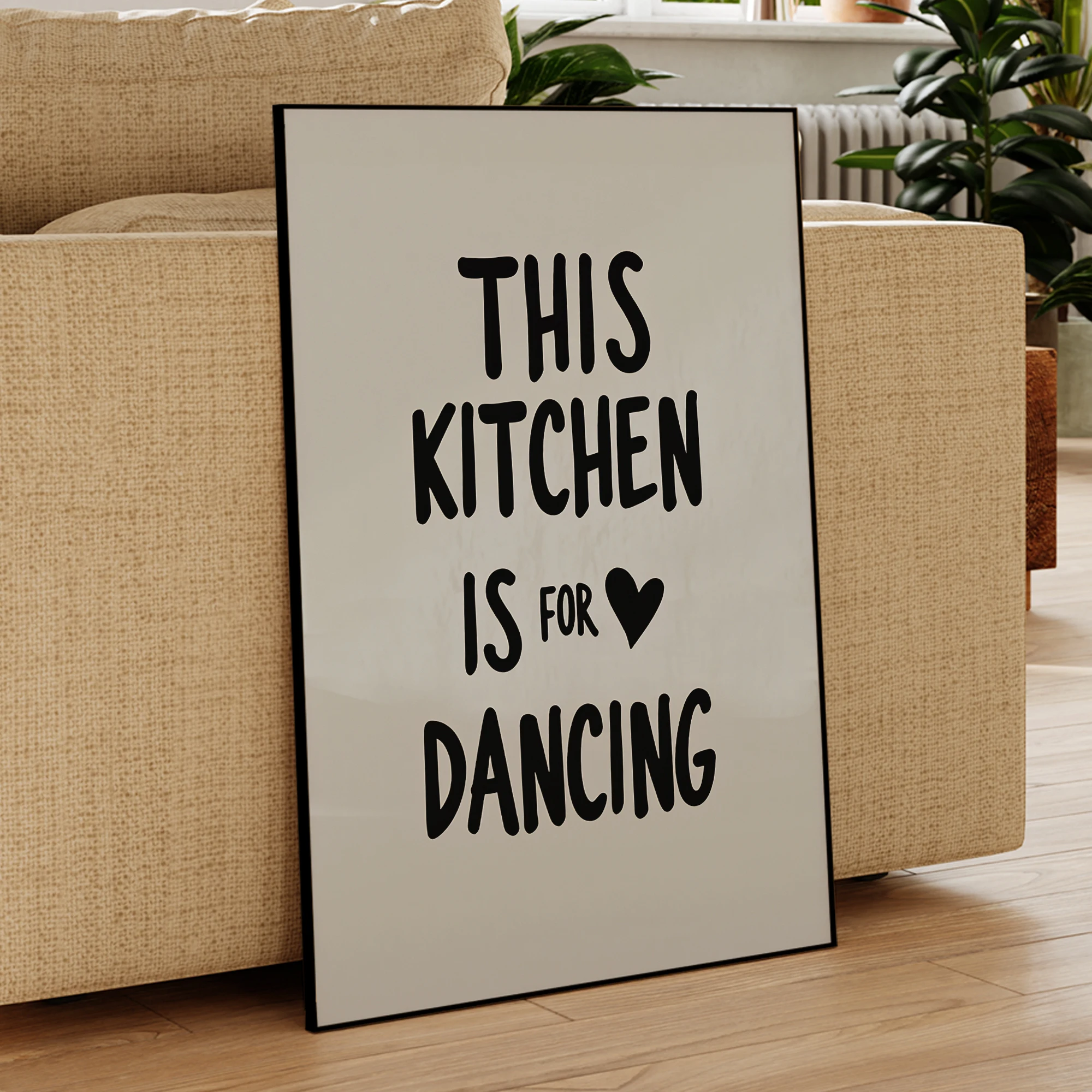 Modern Minimalist Style This Kitchen Is For Dancing Wall Art Prints Canvas Painting Poster Picture For Living Room Home Decor image 3