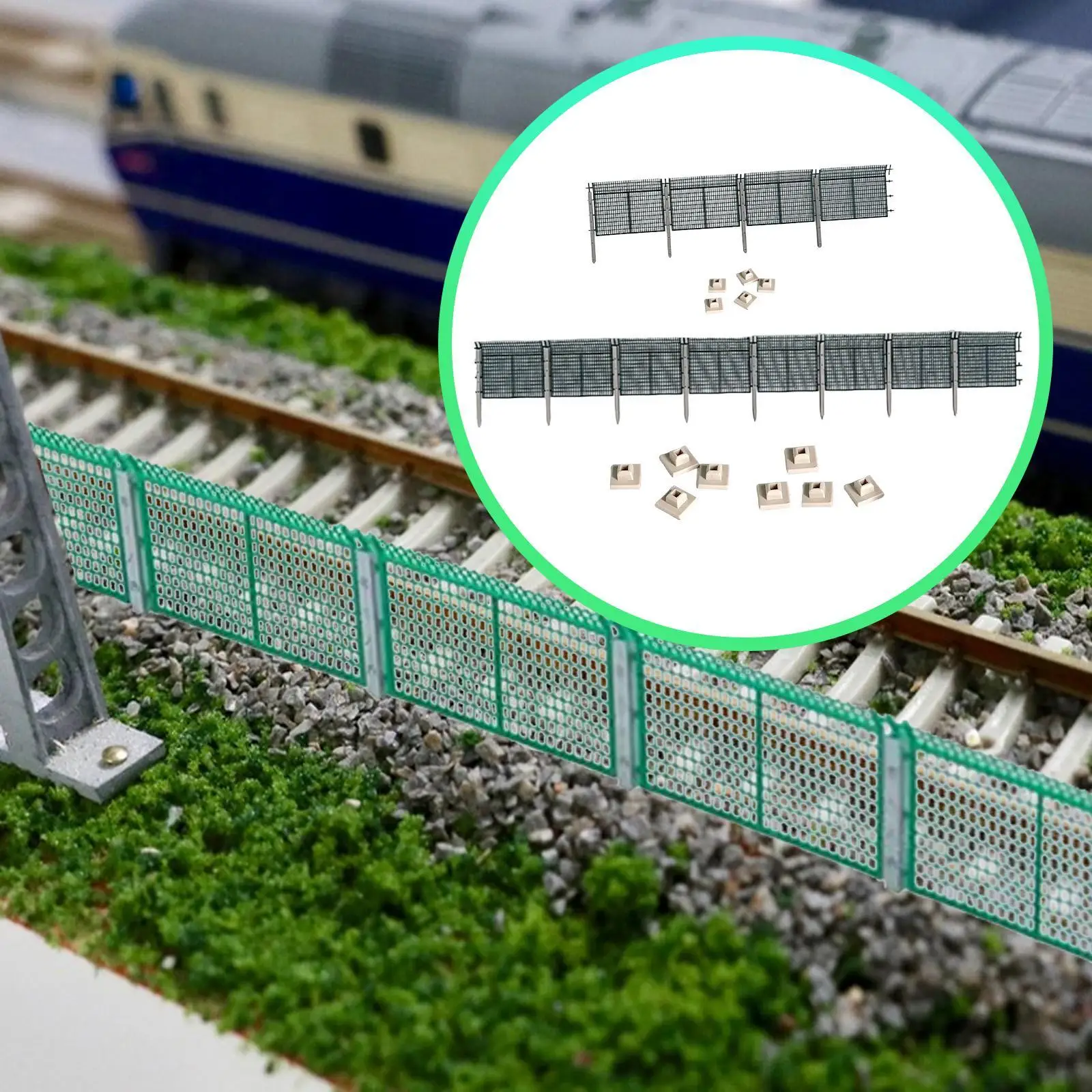 ملحقات السكك الحديدية ذات مسار السياج المصغر لتخطيط السكك الحديدية النموذجية
