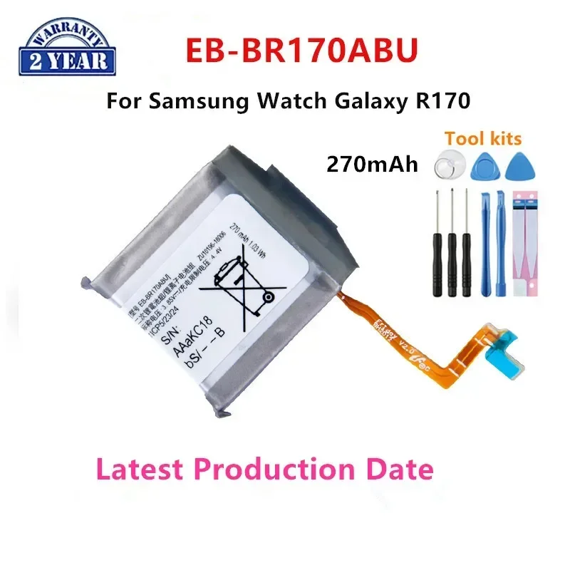 

Brand New EB-BR170ABU 270mAh New Battery For Samsung Watch Galaxy EB-BR170/R170/Br170 Batteries+Tools