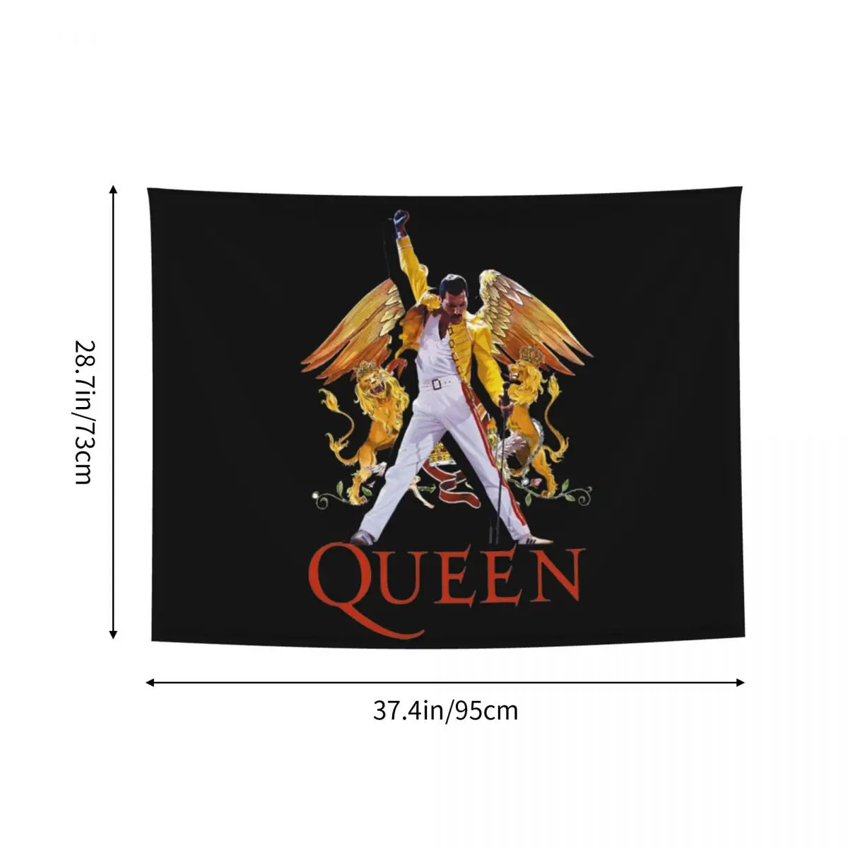 Freddie Mercury Tapestry Home Decor Customized Hippie Wall Hanging Tapestries for Living Room