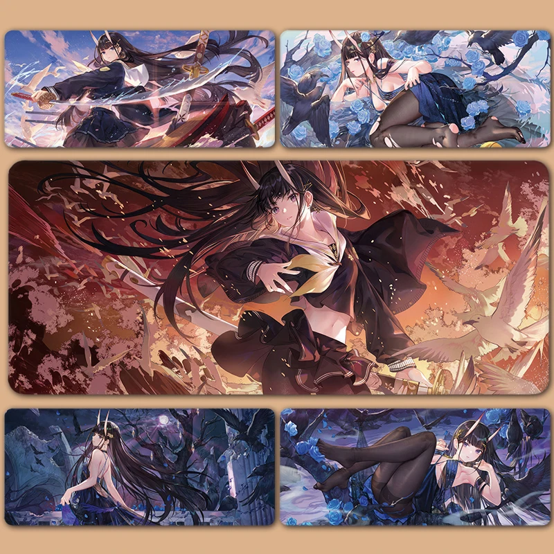 Azur Lane Hindenburg New Jersey Musashi Shinano Noshiro Agir Unzen Kearsarge XXL Large Mousepad Keyboard Pad  Mouse Pad