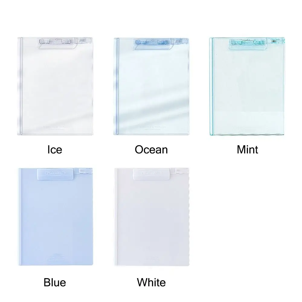 Placa de Pasta Escrita Transparente para Estudantes, Clipe Acrílico Simples, Pasta Esboço, Material Escolar E Escritório, A4