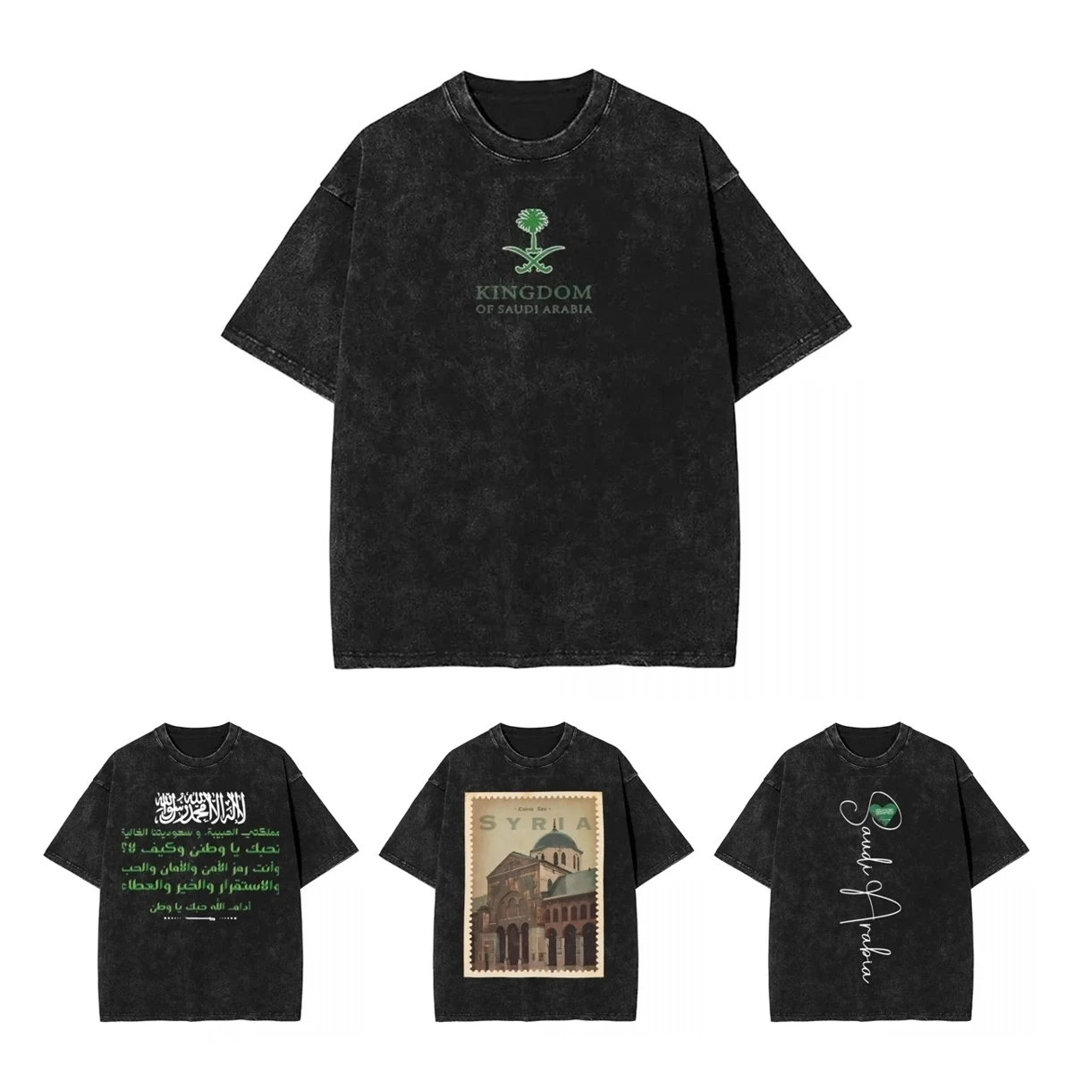 غسلها تي شيرت المملكة العربية السعودية الهيب هوب تي شيرت ريترو الشارع الشهير قصيرة الأكمام الجرافيك المطبوعة بلايز بلايز تيز الرجال النساء