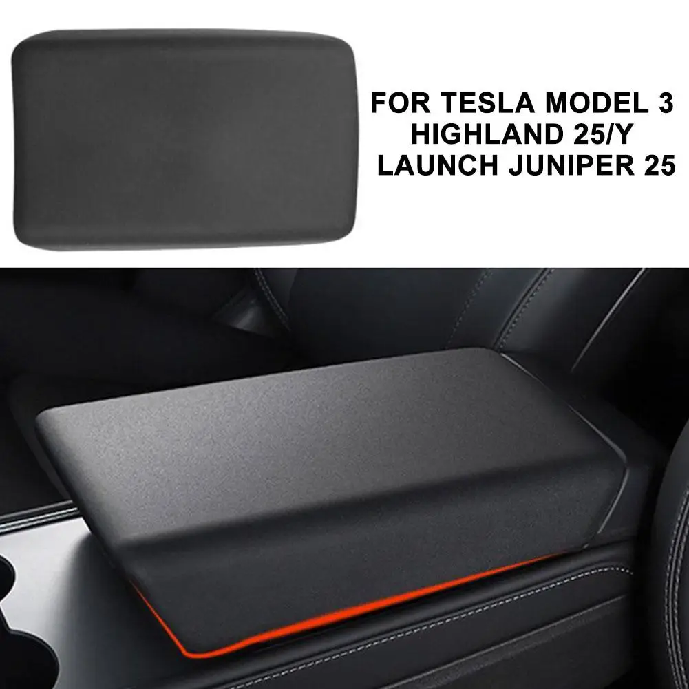 

Armrest Box Protective Cover For Tesla Model 3 Y 2025 TPE Soft Case Center Console Arm Rest Lid Armrest Decoration Cover