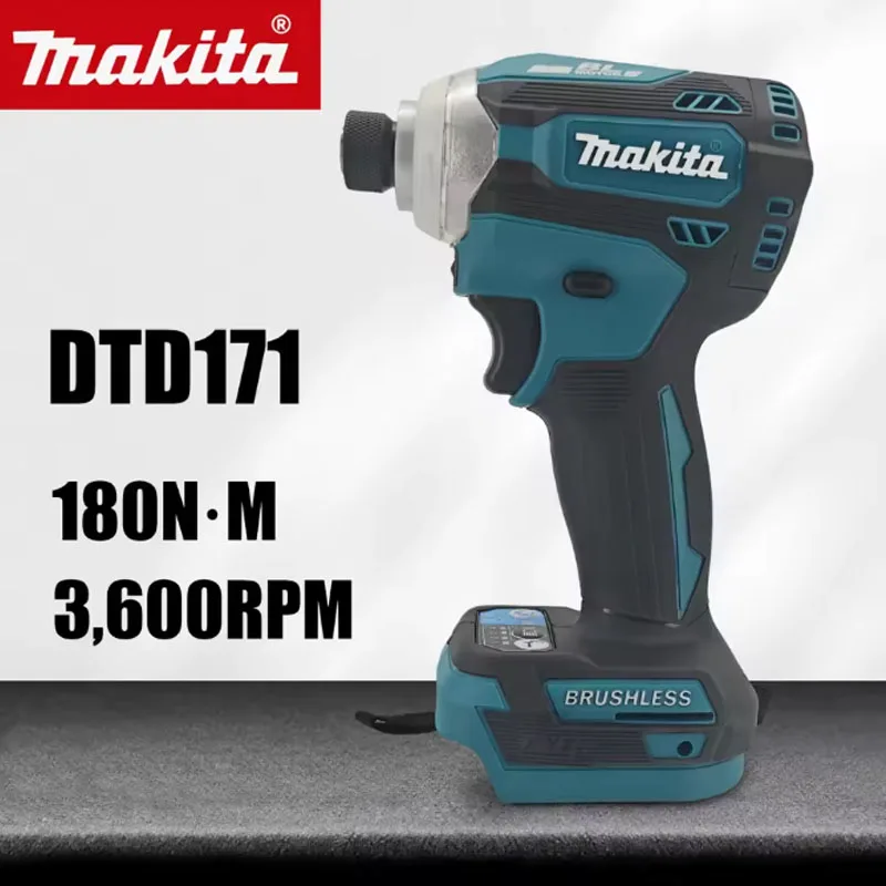 

Бесщеточный ударный шуруповерт Makita DTD171, аккумуляторный электроинструмент 18В с BL-мотором, перезаряжаемая дрель-шуруповерт, только инструмент (без аккумулятора и зарядного устройства)