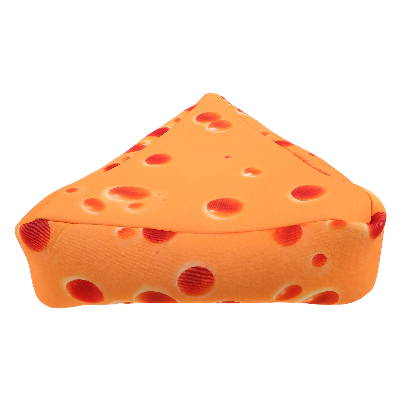Chapéu Reutilizável em Formato de Queijo, Leve e Macio, com Almofadas de Algodão Composto, Acessório Divertido para Fantasia de Comida, Ideal para Festas de Aniversário e Halloween