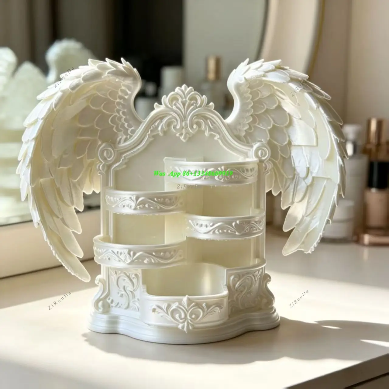 Angel Wings Gothic Wings Desktop Retro Storage Jewelry Arch Storage Box Decorative Ornament Finishing