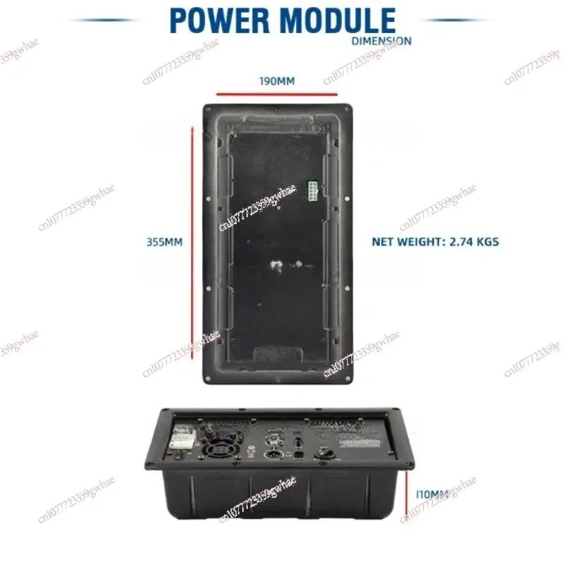 KLA181A-15-Inch 18-inch professional performance active speaker bass digital power amplifier rear panel module subwoofer