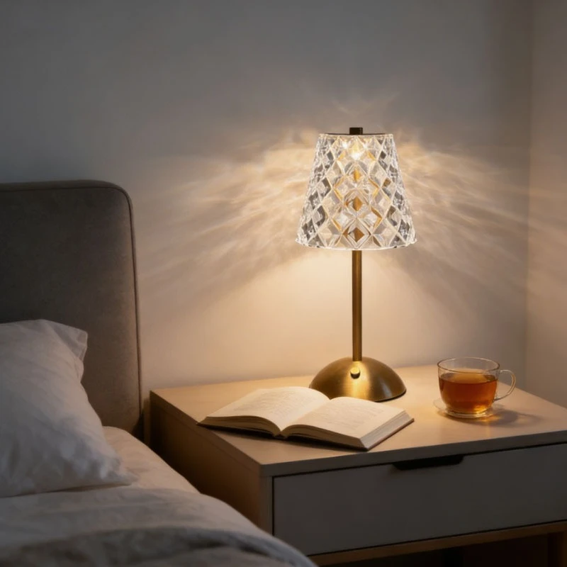 

Беспроводная настольная лампа, перезаряжаемая светодиодная лампа с 3 цветами света, сенсорная, с регулировкой яркости, декоративная для прикроватной тумбочки, кухни, гостиной