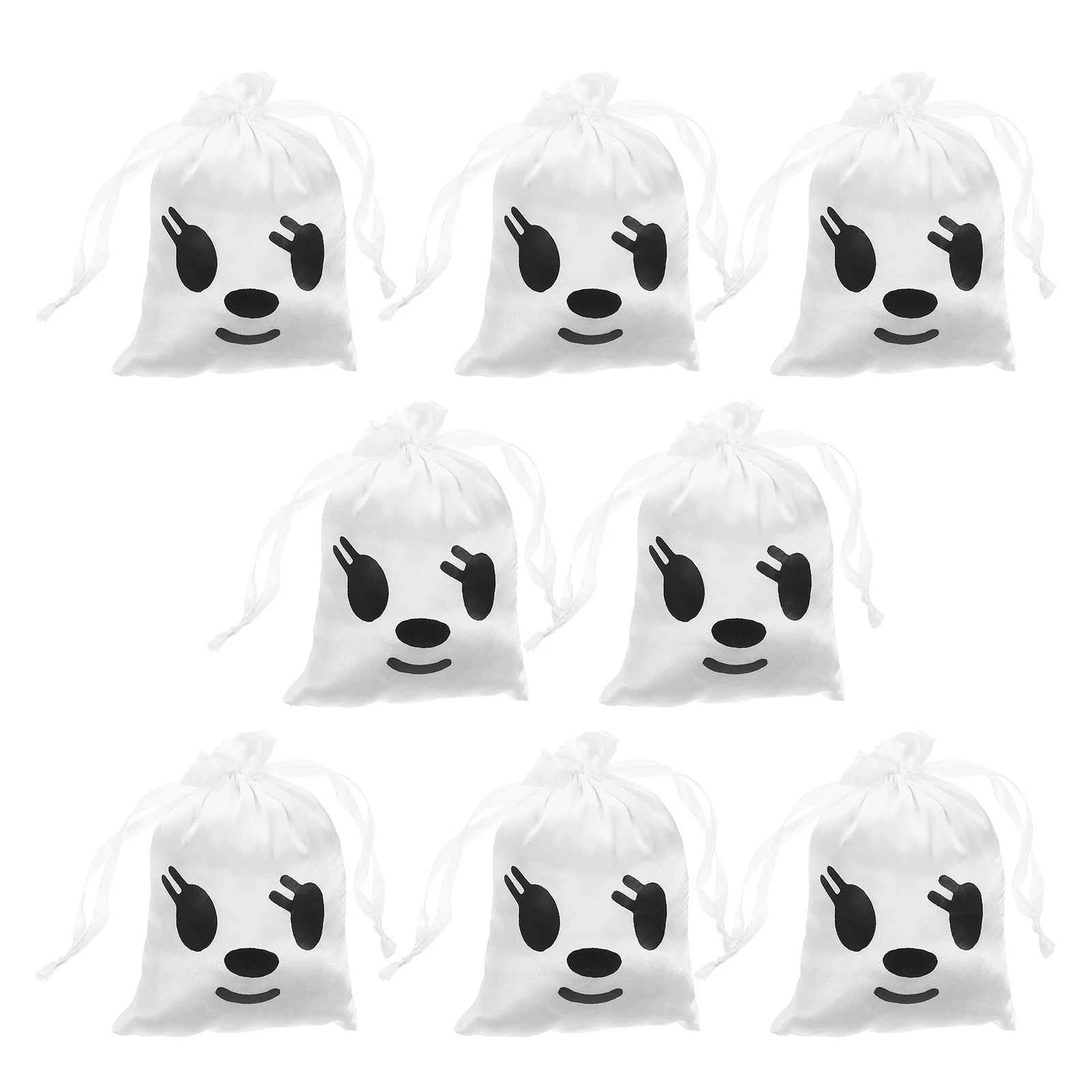 

Halloween Candy Drawstring Bags Cute Ghost with Pouches Jewelry Drawstrings Coin Gift for Presents