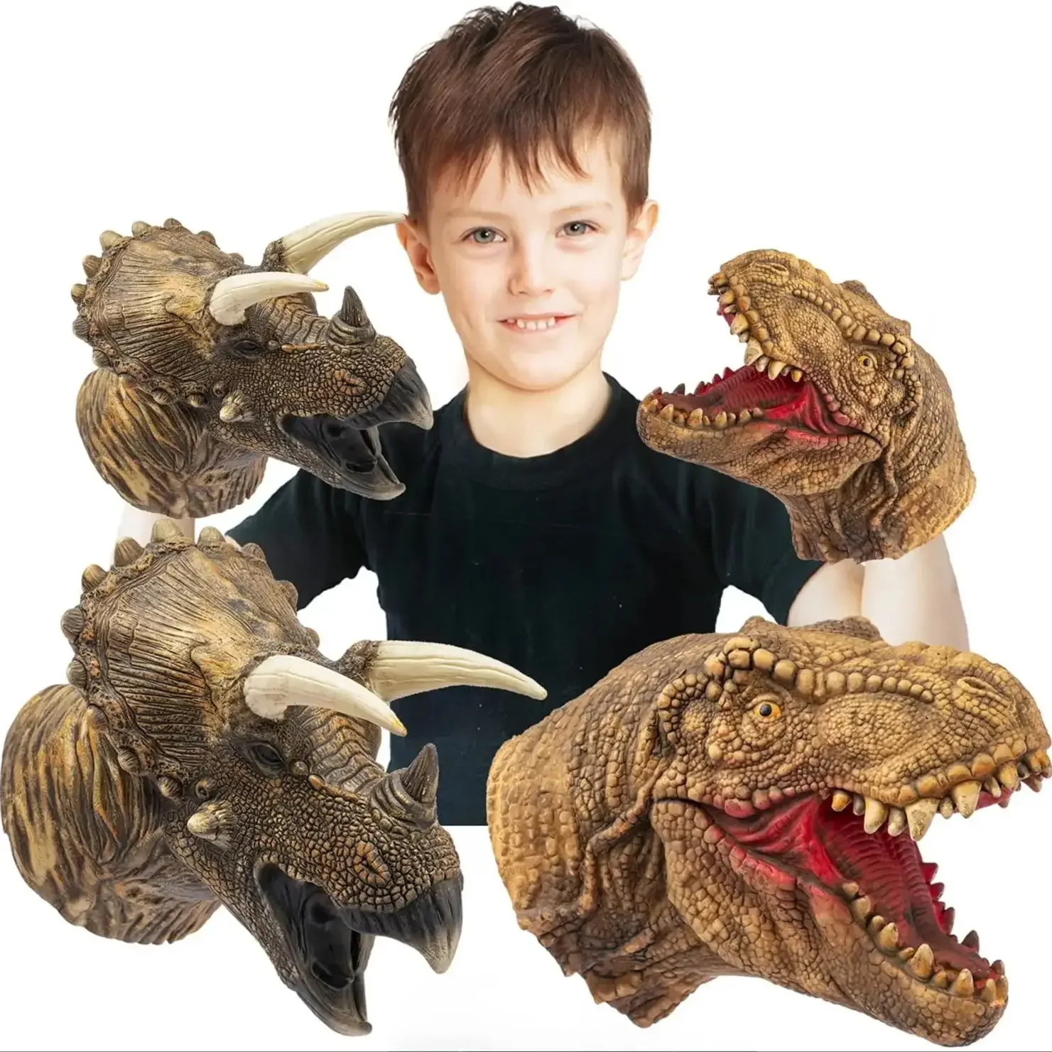 Fantoches de mão cabeça de dinossauro modelo brinquedo t-rex dino jurass tubarão parque bonecas dinossauro mundos brinquedo de pelúcia macio para meninos crianças presentes