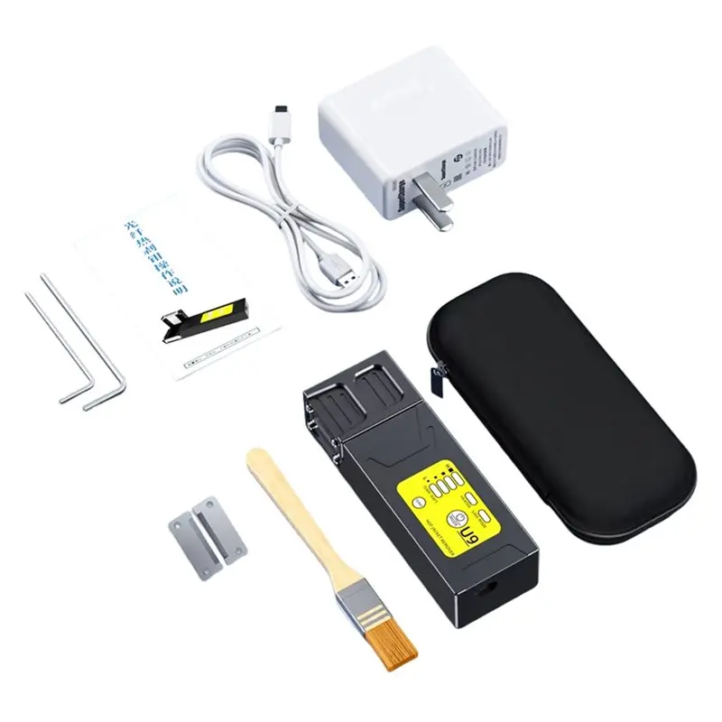 

Термический стриппер-слиттер ABMF-U9 зажимного типа для оптоволокна, инструмент для горячей зачистки ленты FTTH, вилка стандарта США