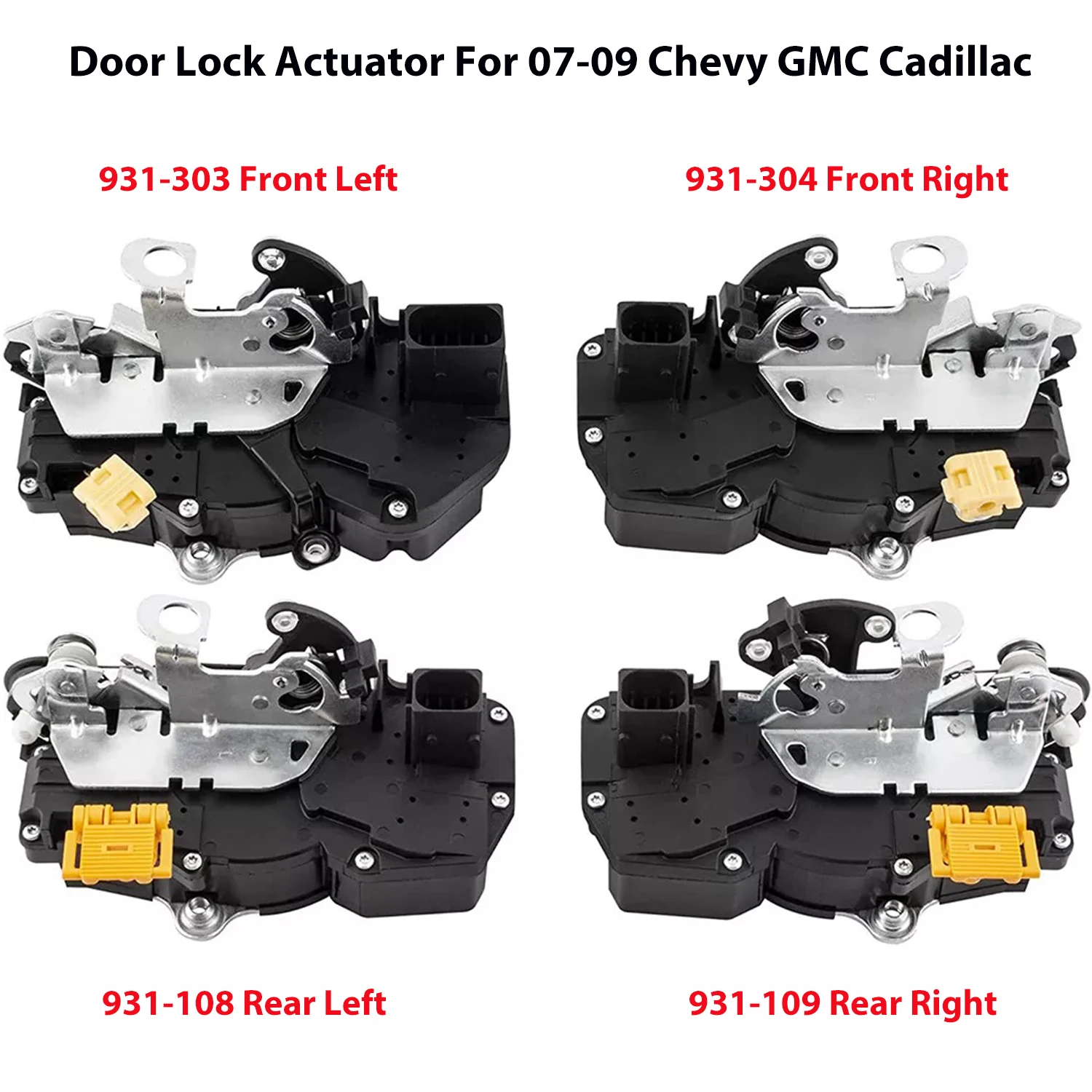 

Rear/Left Door Latch Lock Actuator 931-303 931-304 931-108 931-109 For 07-09 GMC Yukon Chevrolet Chevy Tahoe Cadillac Escalade
