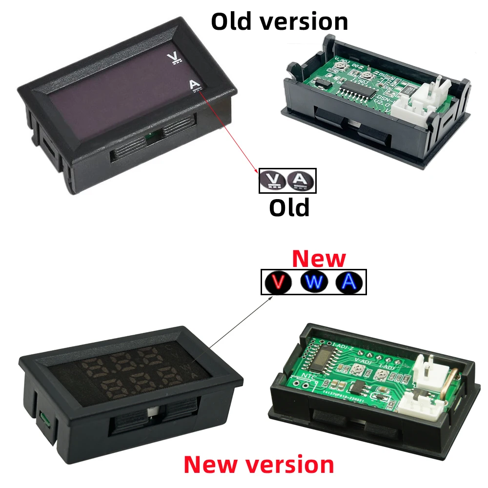 Wysokiej jakości woltomierz DC 100 V 10 A Amperomierz Niebieski + czerwony LED Amp Podwójny cyfrowy miernik woltomierza